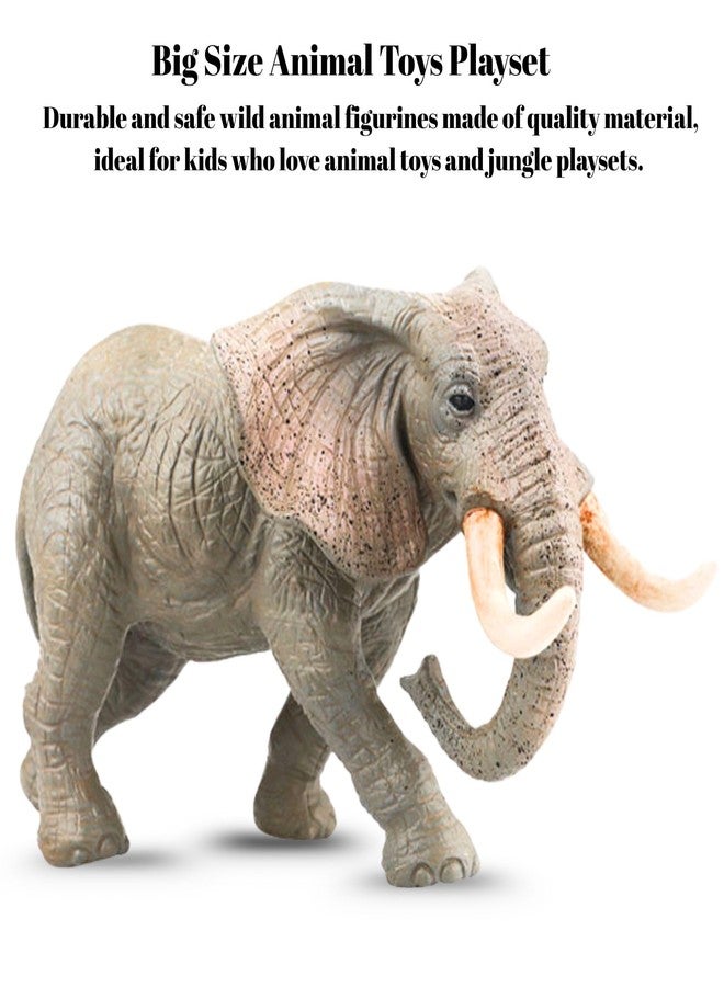 Mallexo مجموعة ألعاب حيوانات الغابة من ماليكسو، 8 قطع، للأطفال: مجسمات واقعية لثعبان، تمساح، أسد، ونمر. مجموعة ألعاب حيوانات الغابة للأولاد والبنات، هدية عيد ميلاد للأطفال، قطع ديكور. - Image 2